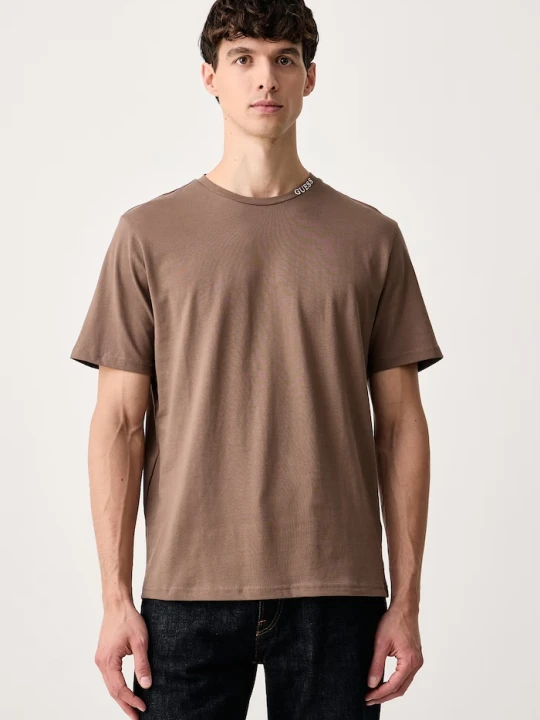 Zdjęcie produktu Guess T-shirt męski bawełniany JOSEPH brązowy
