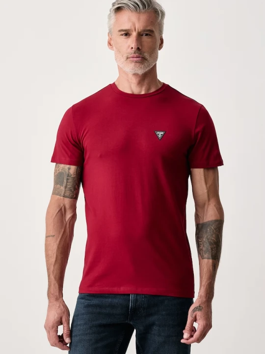 Zdjęcie produktu Guess T-shirt męski bawełniany z elastanem ETTORE czerwony