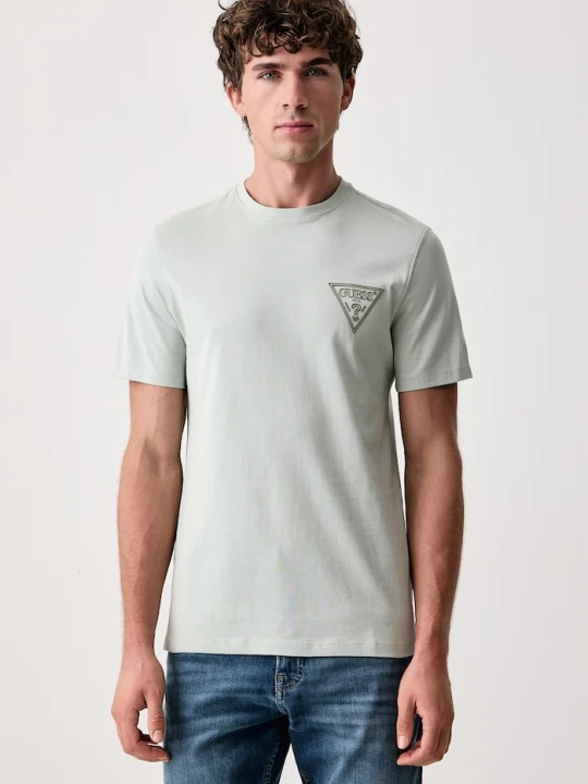 Zdjęcie produktu Guess T-shirt męski bawełniany zielony