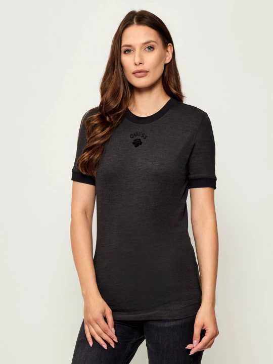 Zdjęcie produktu GUESS T-shirt MINI ROSE | Slim Fit czarny