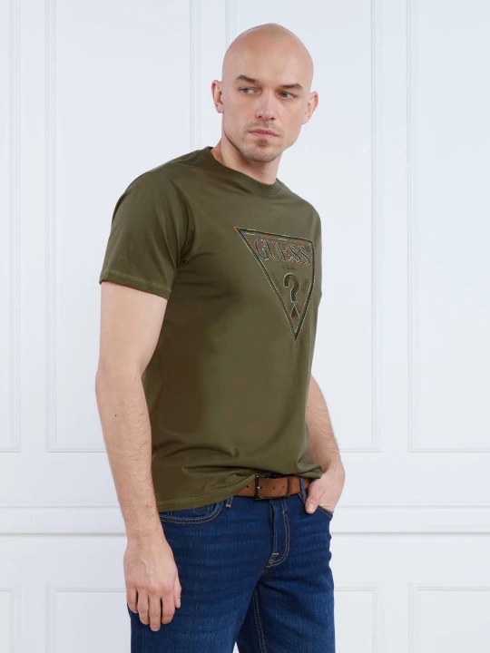 Zdjęcie produktu GUESS T-shirt MOISEY | Regular Fit zielony