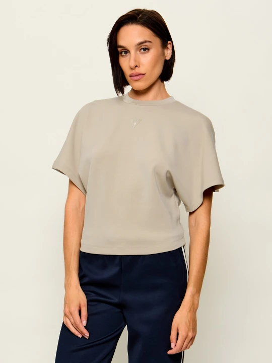 Zdjęcie produktu GUESS T-shirt Morgana | Relaxed fit beżowy