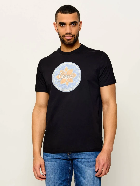 Zdjęcie produktu GUESS T-shirt MOSAIC TILE | Regular Fit czarny