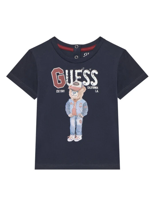 Zdjęcie produktu Guess T-Shirt N5YI22 K8HM4 Granatowy Regular Fit
