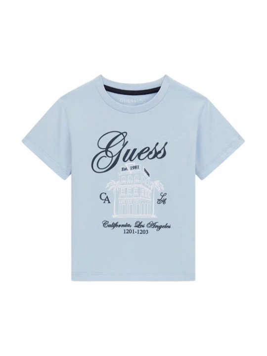 Zdjęcie produktu Guess T-Shirt N6GI00 K8HM4 Błękitny Regular Fit Niebieski jasny