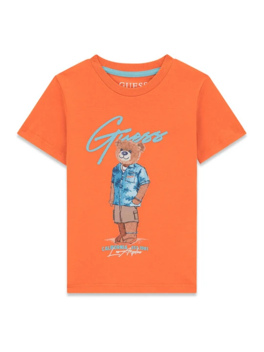 Zdjęcie produktu Guess T-Shirt N6GI04 K8HM4 Pomarańczowy Regular Fit