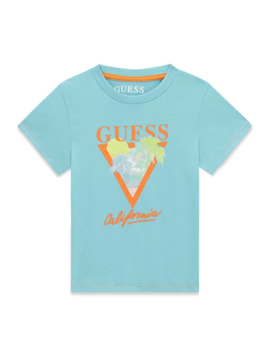 Zdjęcie produktu Guess T-Shirt N6GI10 K8HM4 Turkusowy Regular Fit