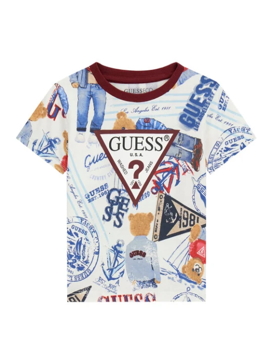 Zdjęcie produktu Guess T-Shirt N6RI04 K8HM4 Kolorowy Regular Fit