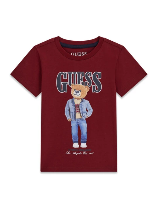 Zdjęcie produktu Guess T-Shirt N6RI05 K8HM4 Bordowy Regular Fit
