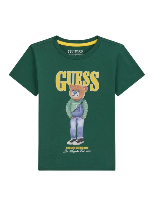 Zdjęcie produktu Guess T-Shirt N6RI05 K8HM4 Zielony Regular Fit
