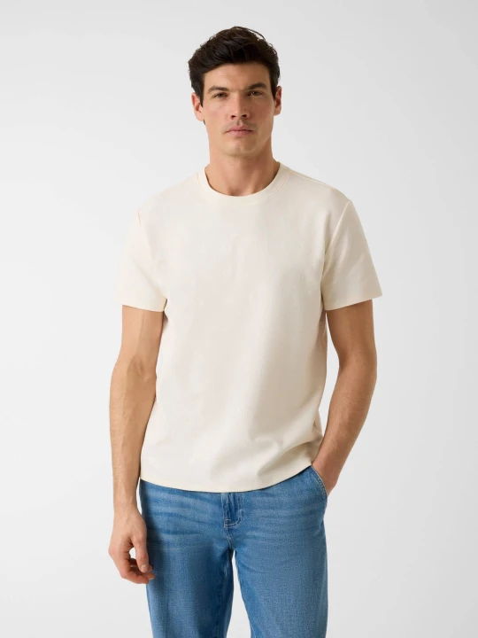 Zdjęcie produktu GUESS T-shirt NICO | Regular Fit kremowy