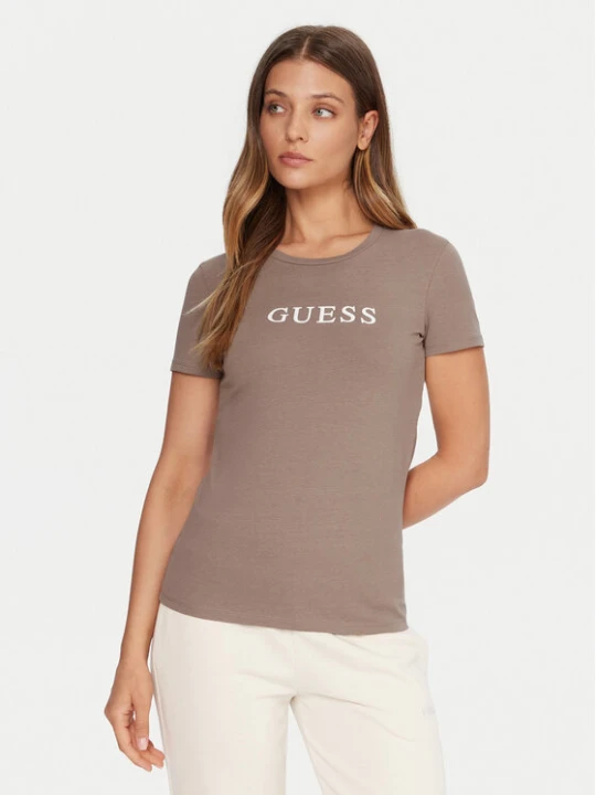 Zdjęcie produktu Guess T-Shirt O5RI01 KBBU1 Beżowy Regular Fit