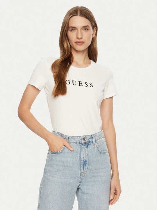 Zdjęcie produktu Guess T-Shirt O5RI01 KBBU1 Biały Slim Fit