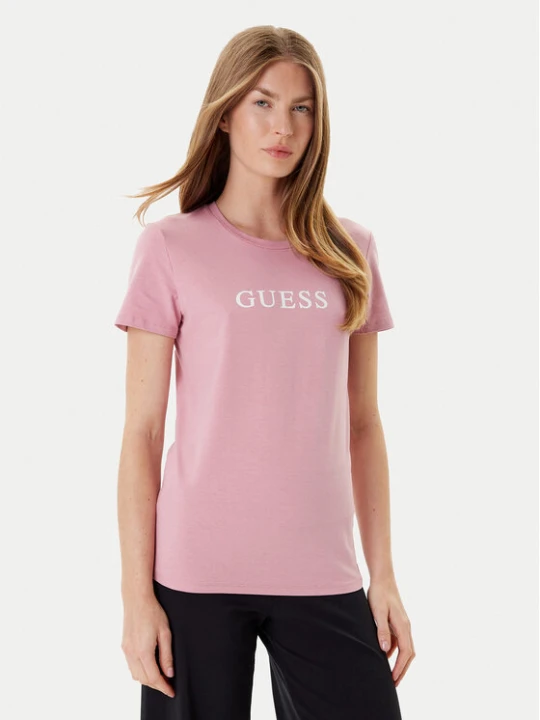 Zdjęcie produktu Guess T-Shirt O5RI01 KBBU1 Różowy Regular Fit