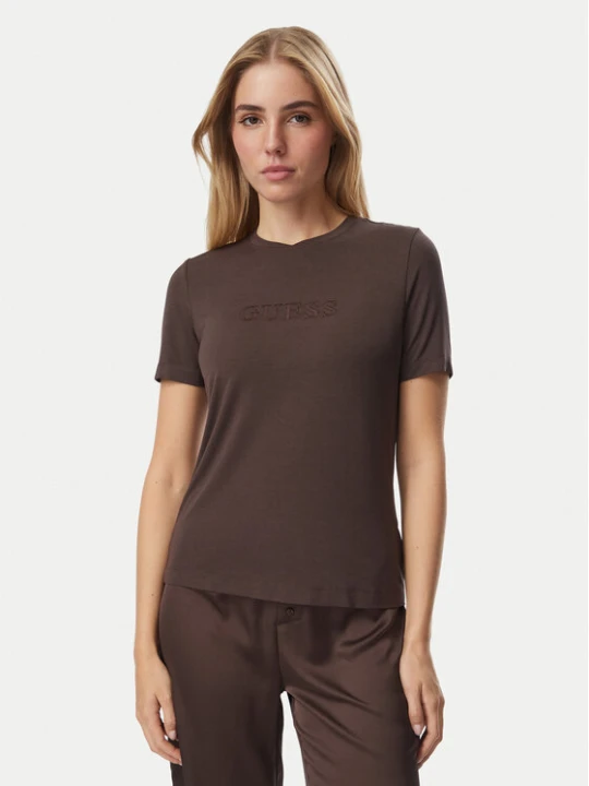 Zdjęcie produktu Guess T-Shirt O6GI00 KBF92 Brązowy Regular Fit