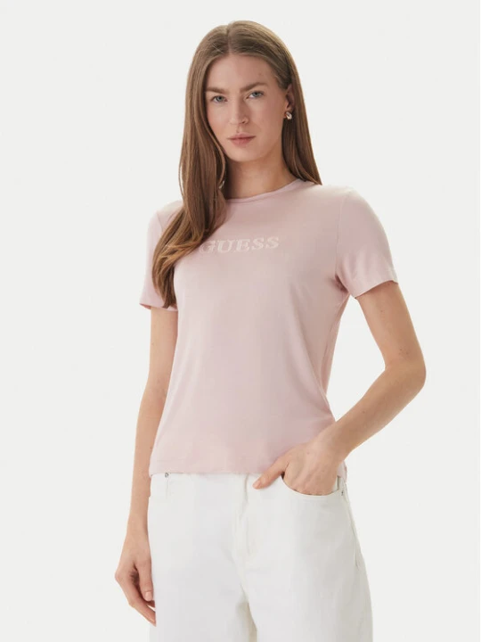 Zdjęcie produktu Guess T-Shirt O6GI00 KBF92 Różowy Regular Fit