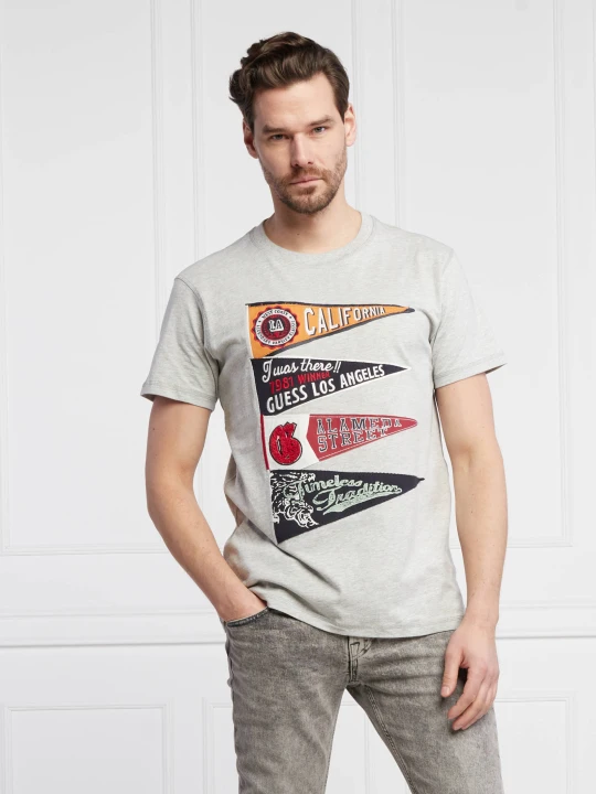 Zdjęcie produktu GUESS T-shirt PENNANT | Regular Fit szary