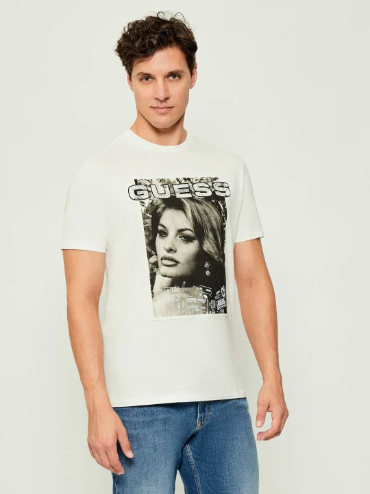 Zdjęcie produktu GUESS T-shirt | Regular Fit ecru