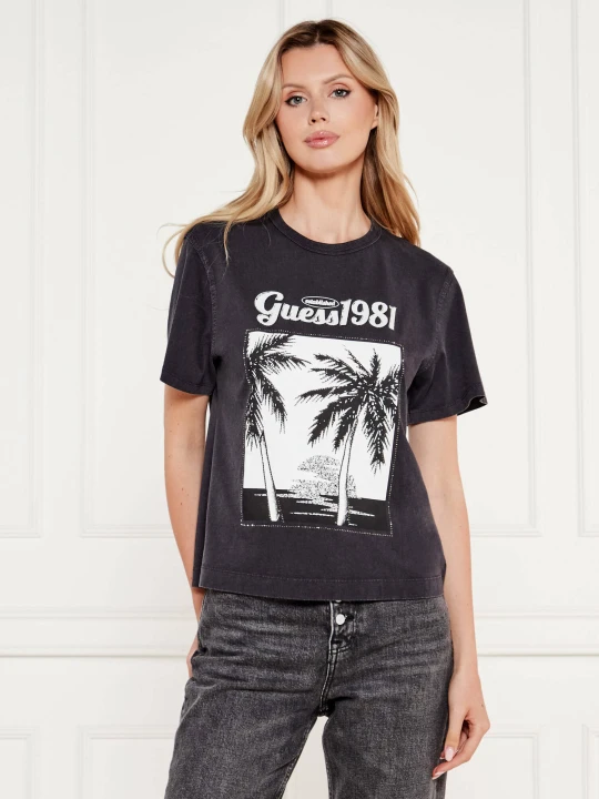 Zdjęcie produktu GUESS T-shirt | Regular Fit grafitowy
