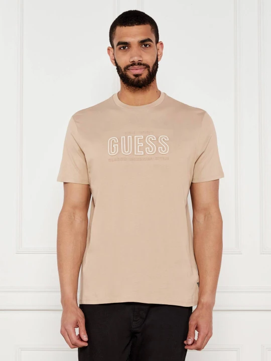 Zdjęcie produktu GUESS T-shirt | Regular Fit beżowy