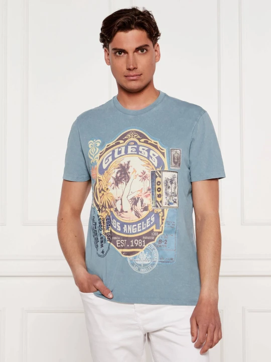 Zdjęcie produktu GUESS T-shirt | Regular Fit niebieski