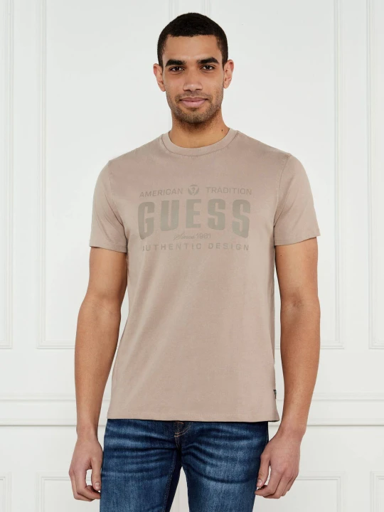 Zdjęcie produktu GUESS T-shirt | Regular Fit brązowy