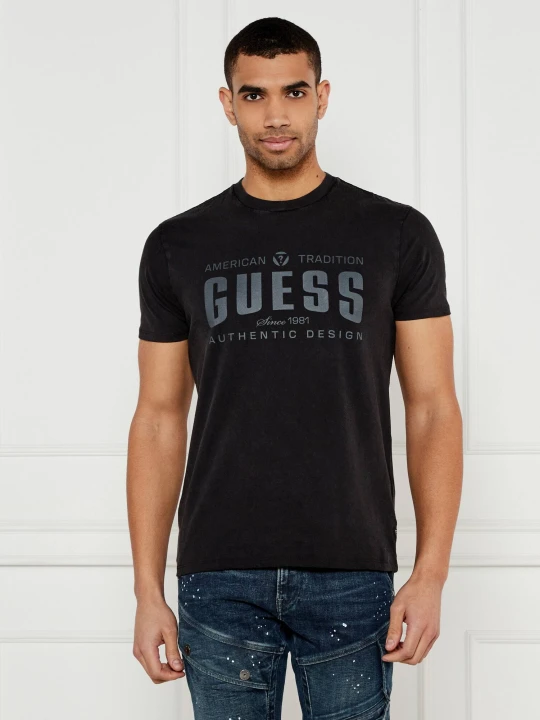 Zdjęcie produktu GUESS T-shirt | Regular Fit czarny