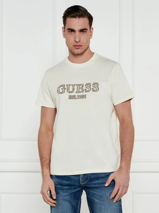 Zdjęcie produktu GUESS T-shirt | Regular Fit ecru
