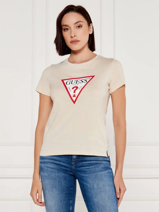 Zdjęcie produktu GUESS T-shirt | Regular Fit kremowy