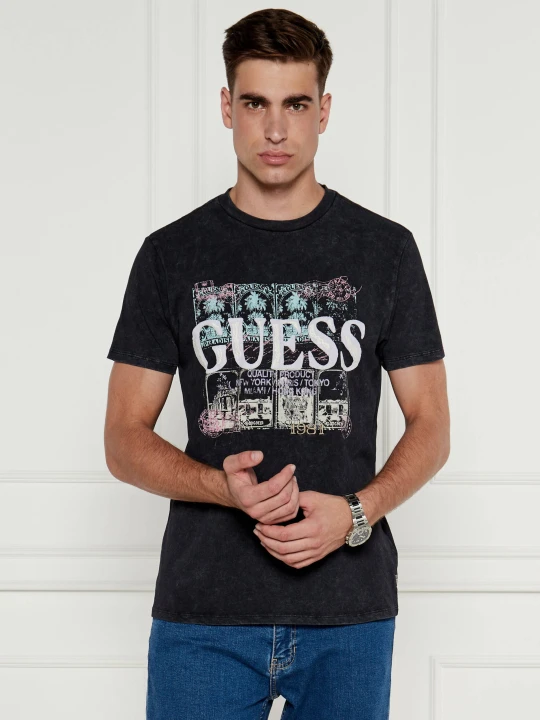 Zdjęcie produktu GUESS T-shirt | Regular Fit czarny