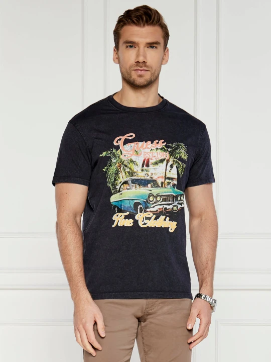Zdjęcie produktu GUESS T-shirt | Regular Fit granatowy