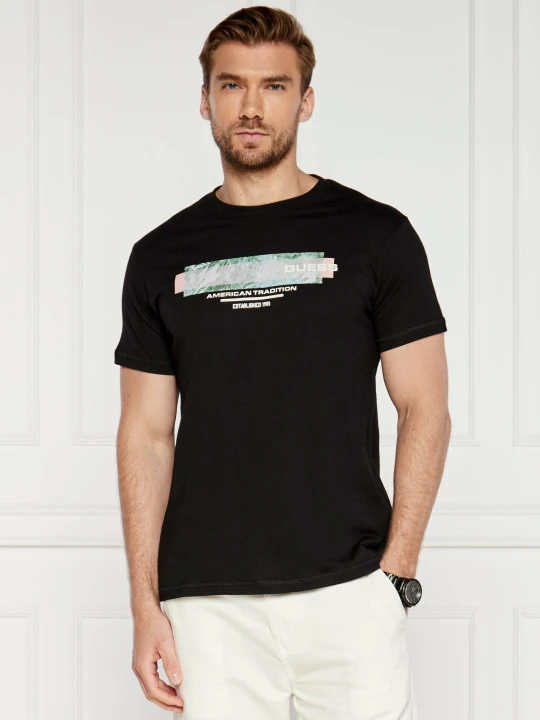 Zdjęcie produktu GUESS T-shirt | Regular Fit czarny