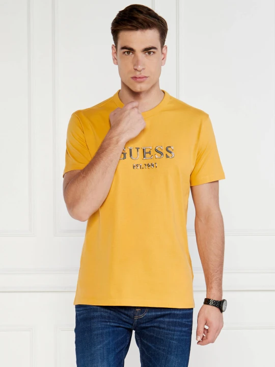 Zdjęcie produktu GUESS T-shirt | Regular Fit żółty