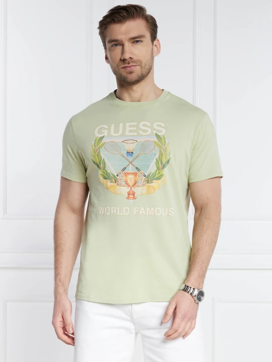 Zdjęcie produktu GUESS T-shirt | Regular Fit pistacjowy
