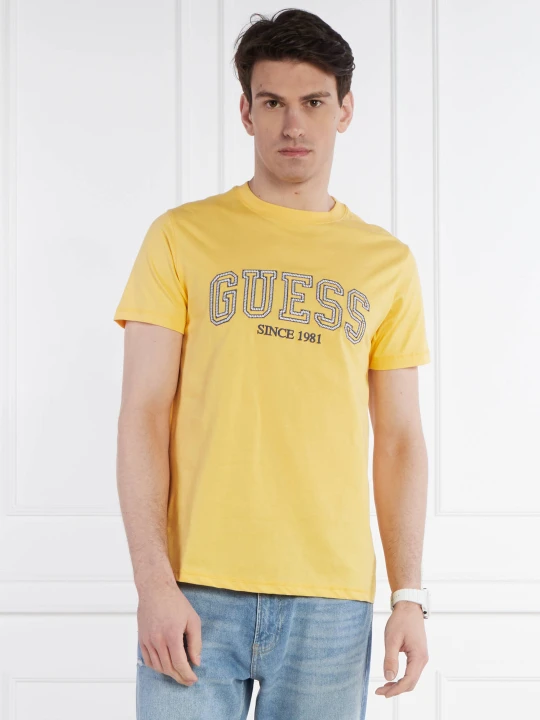 Zdjęcie produktu GUESS T-shirt | Regular Fit żółty