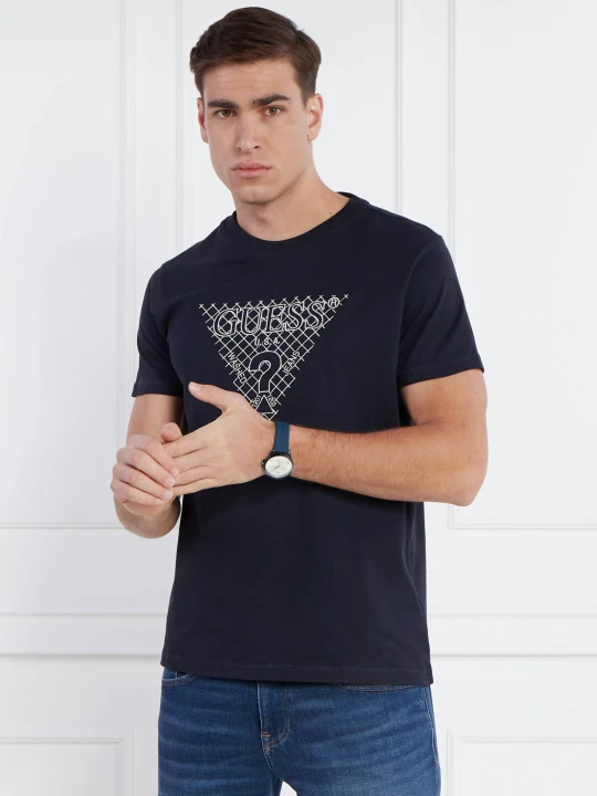 Zdjęcie produktu GUESS T-shirt | Regular Fit granatowy