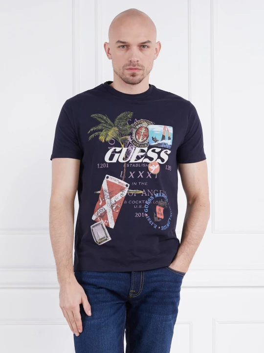 Zdjęcie produktu GUESS T-shirt | Regular Fit granatowy
