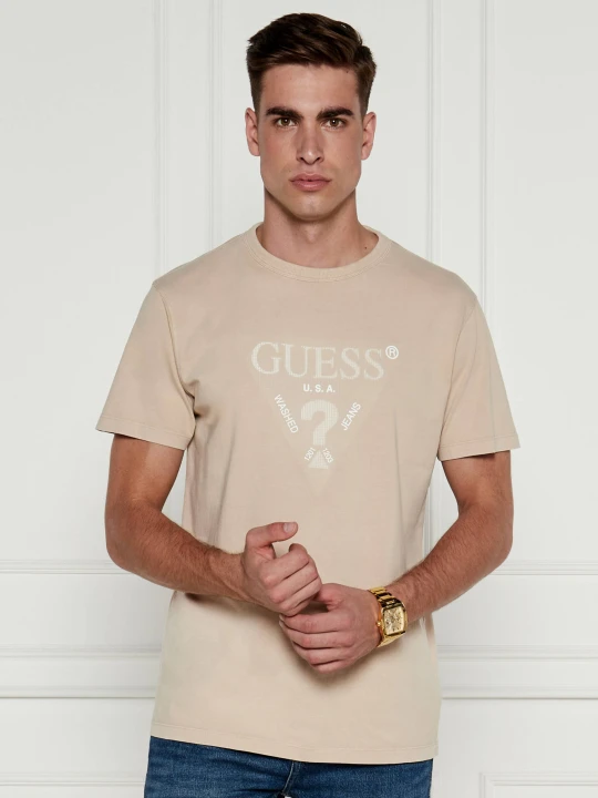 Zdjęcie produktu GUESS T-shirt | Regular Fit beżowy
