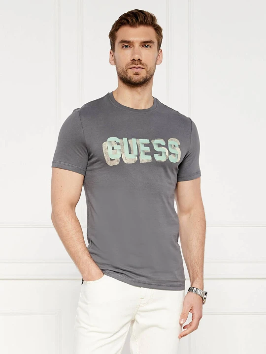 Zdjęcie produktu GUESS T-shirt | Regular Fit grafitowy