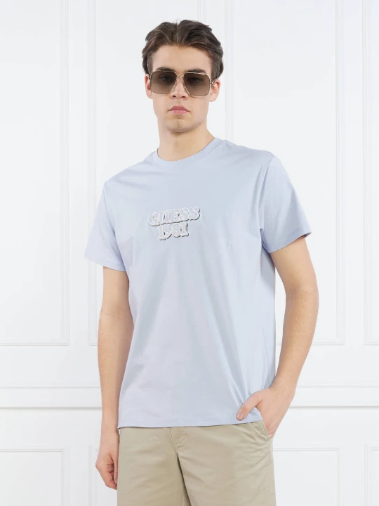 Zdjęcie produktu GUESS T-shirt | Regular Fit błękitny