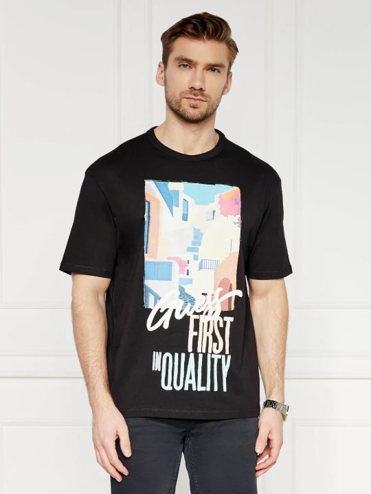 Zdjęcie produktu GUESS T-shirt | Relaxed fit czarny