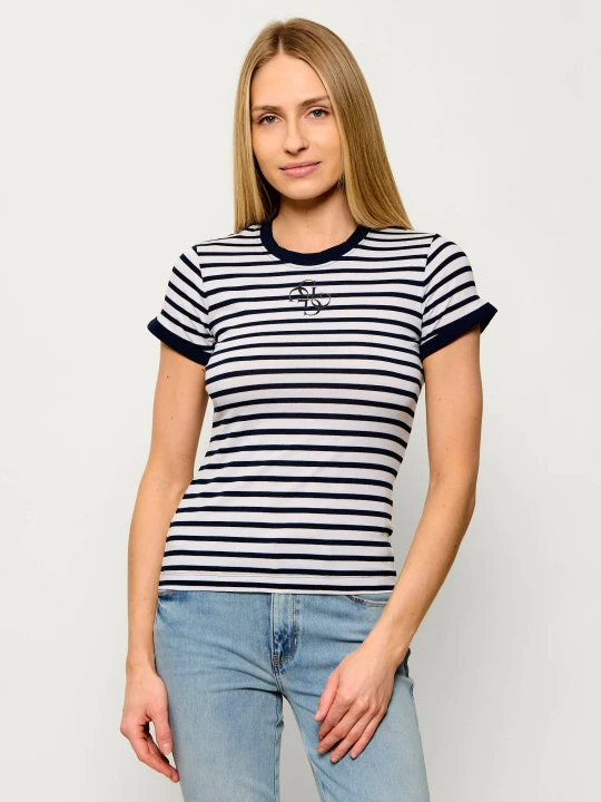 Zdjęcie produktu GUESS T-shirt | Slim Fit granatowy
