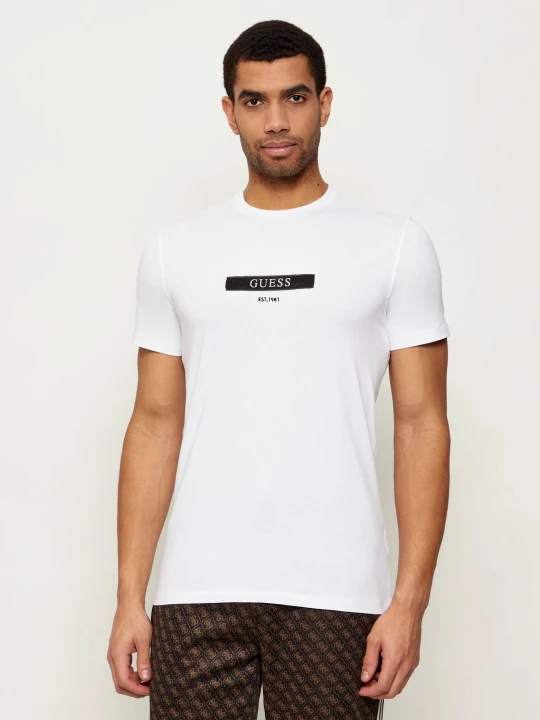 Zdjęcie produktu GUESS T-shirt | Slim Fit biały