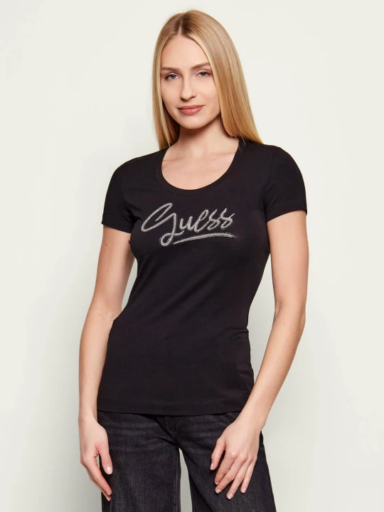 Zdjęcie produktu GUESS T-shirt | Slim Fit czarny