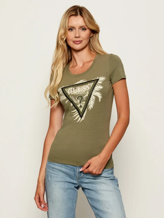 Zdjęcie produktu GUESS T-shirt | Slim Fit zielony