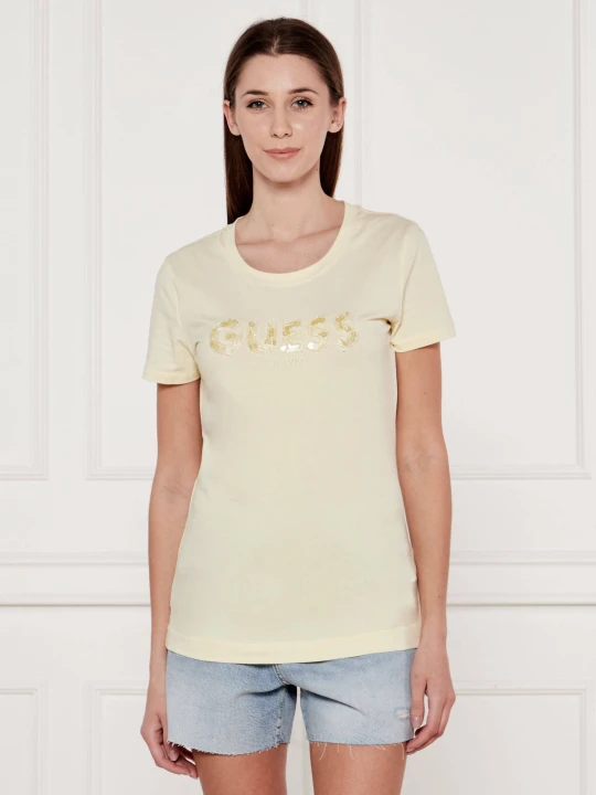 Zdjęcie produktu GUESS T-shirt | Slim Fit żółty