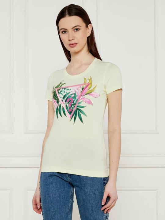 Zdjęcie produktu GUESS T-shirt | Slim Fit żółty