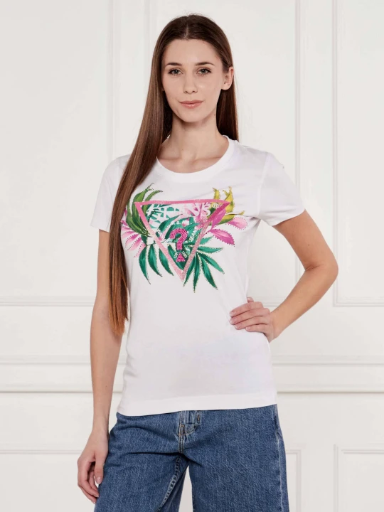 Zdjęcie produktu GUESS T-shirt | Slim Fit biały