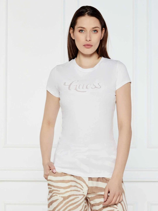 Zdjęcie produktu GUESS T-shirt | Slim Fit biały