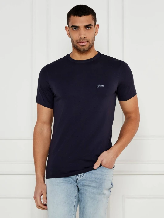 Zdjęcie produktu GUESS T-shirt | Slim Fit granatowy